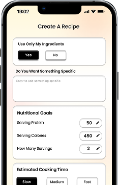 Personalized Recipe Builder